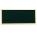 Black Screened Plate w/Gold Border & Adhesive Back (4"x1 3/4")